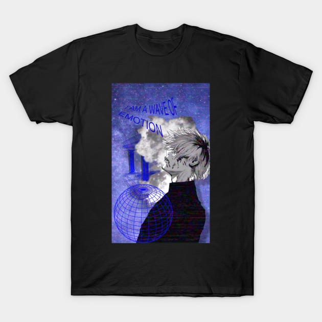 A Wave Of Emotion Glitch T-Shirt by ssydneyart